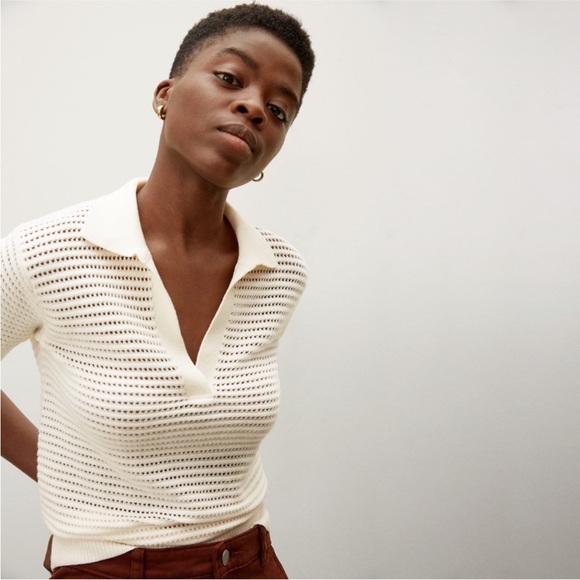 Everlane Sweaters - Everlane Cream V-Neck Sweater